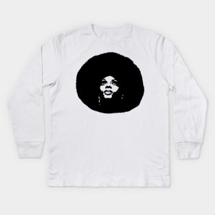 Diana Ross Pop Art Portrait Kids Long Sleeve T-Shirt